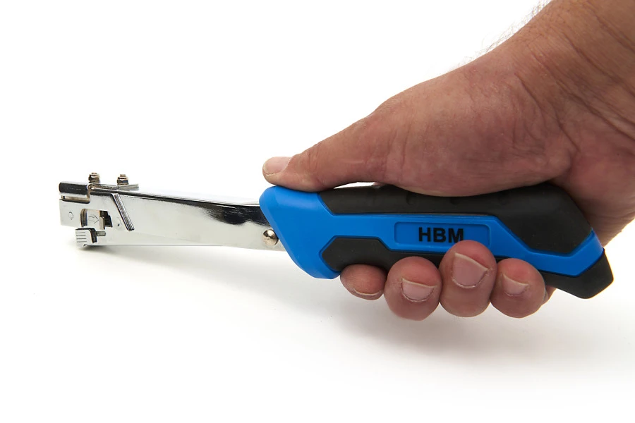 HBM Hamertacker, Slagtacker, Slagnieter Inclusief 400 Nieten 6 HBM Hamertacker, Slagtacker, Slagnieter Inclusief 400 Nieten - Afbeelding 4