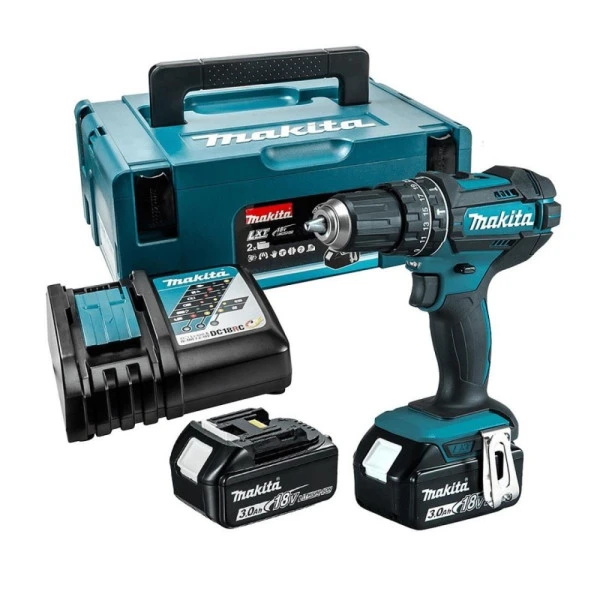 Makita DHP482RFJ Klopboor-/schroefmachine Set 18V 2x 3,0Ah 3 Makita DHP482RFJ Klopboor-/schroefmachine Set 18V 2x 3,0Ah